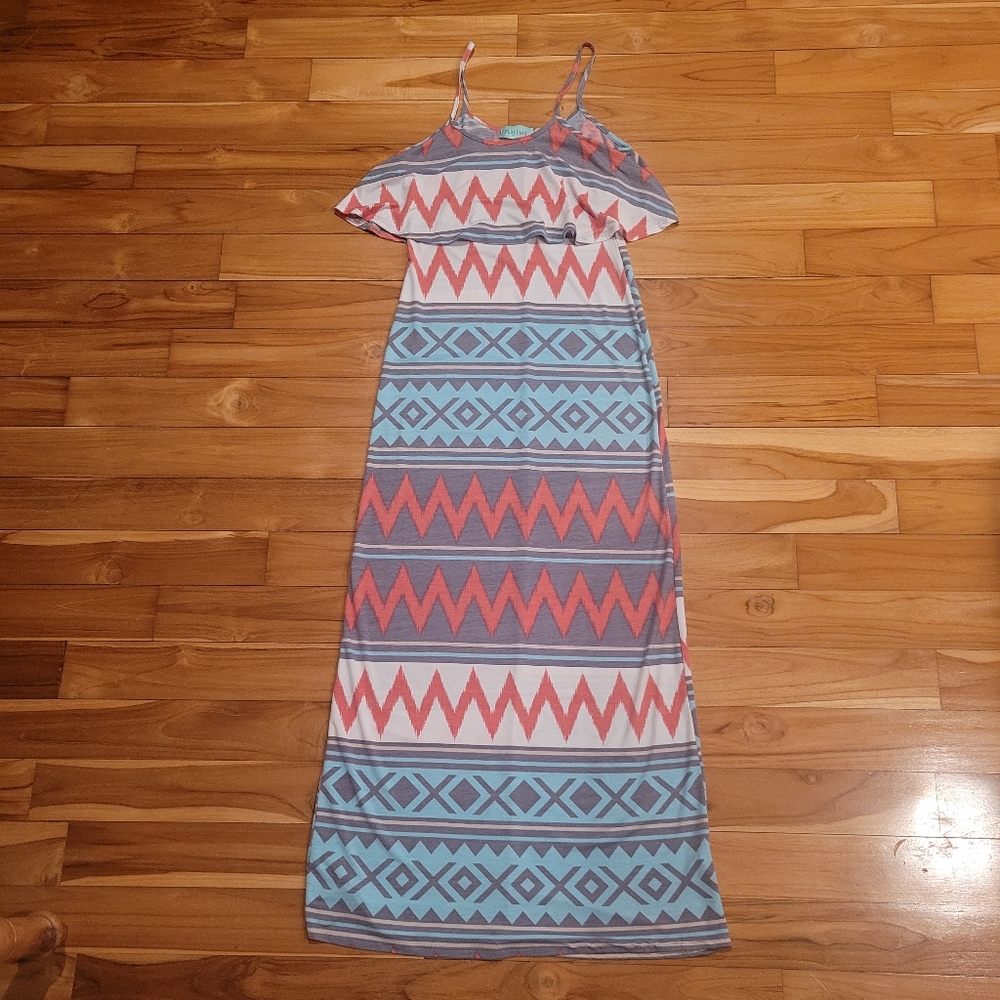 Long chevron maxi